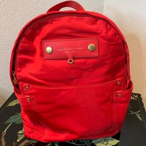 New Marc by Marc Jacobs red nylon backpack